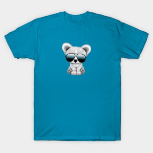 Cute Baby Polar Bear Wearing Sunglasses T-Shirt